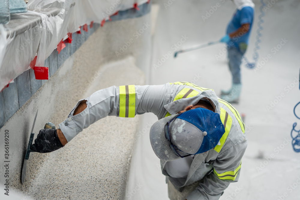plastering
